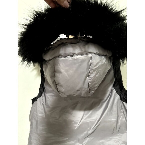 Sundance Woman's Alpine Walk Down Filled Zip Hooded Detachable Fur Vest Size L - Picture 5 of 16